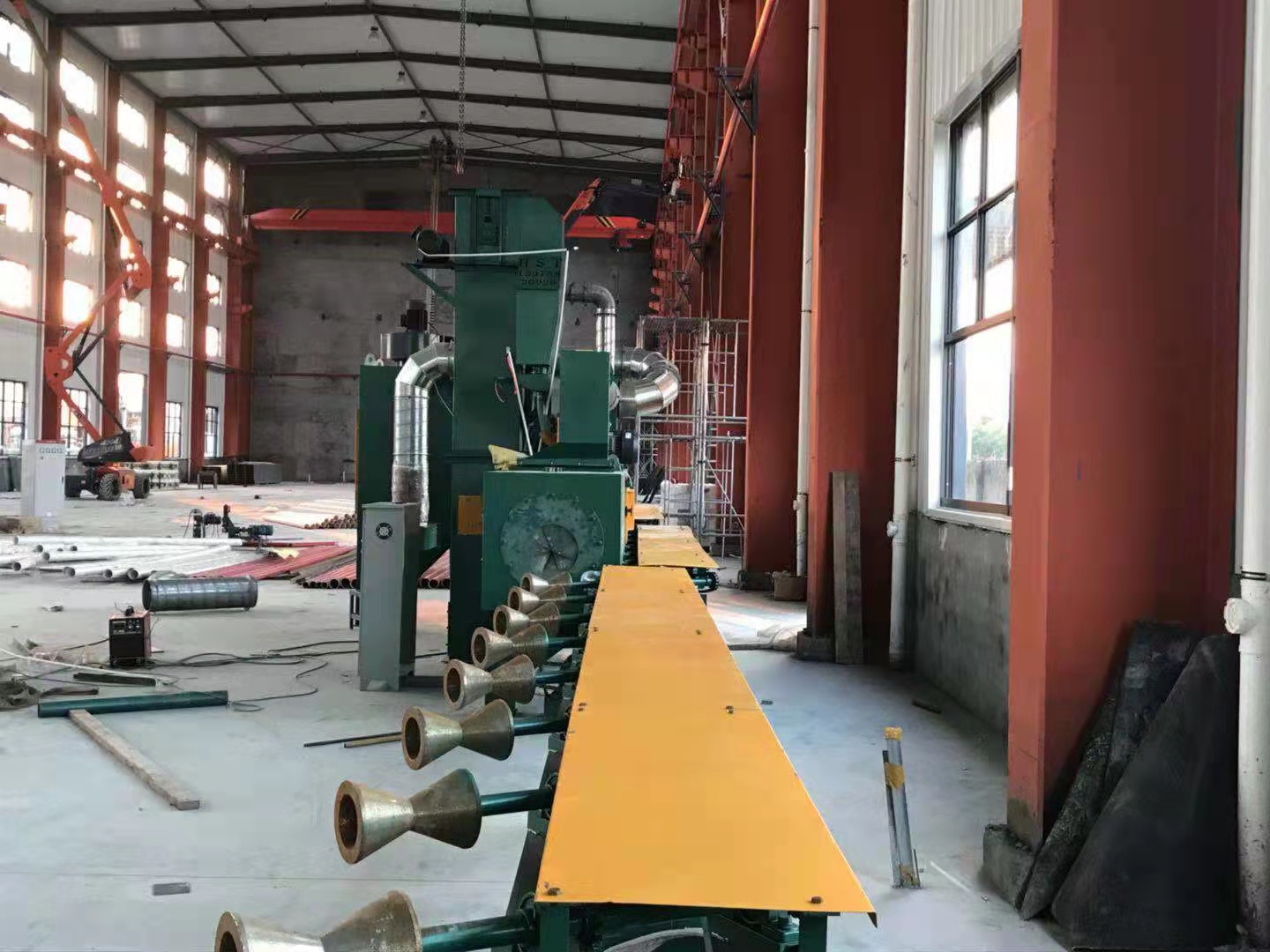 大理转台式抛丸机工作过程_转盘式抛丸机_转台式抛丸机