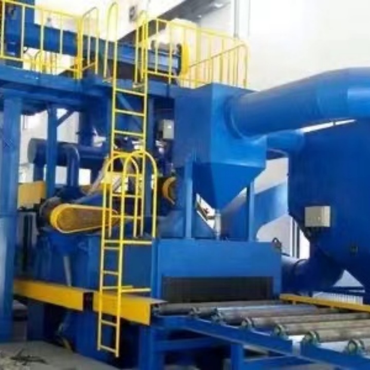 履带通过打砂机_履带式清砂机_履带砂轮机