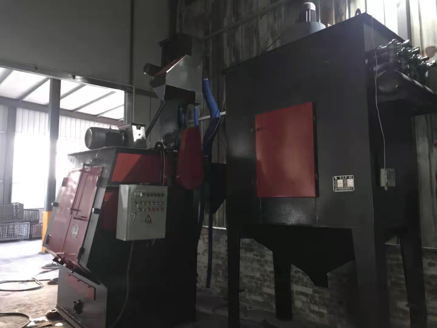 钢管抛丸除锈机工作视频_钢板预处理线抛丸除锈机_除锈抛丸钢板线机处理方法